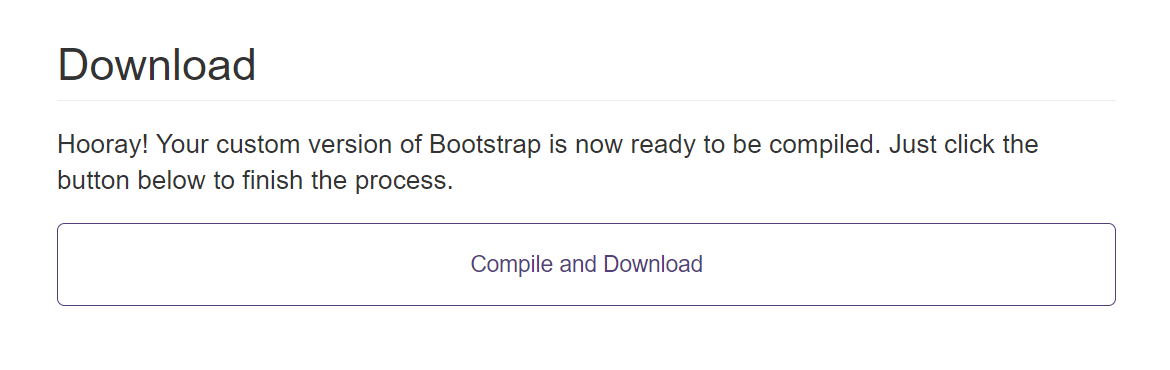 Компиляция сборки Bootstrap из исходных кодов и её загрузка
