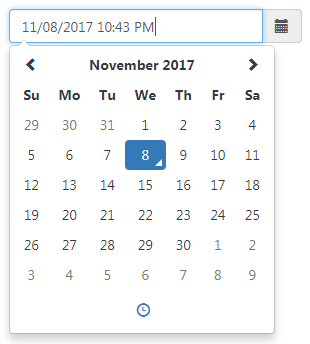 Bootstrap 3 - Установка даты в input с помощью календаря